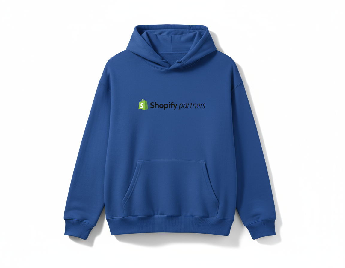 Sudadera Azul Rey Shopify Partners