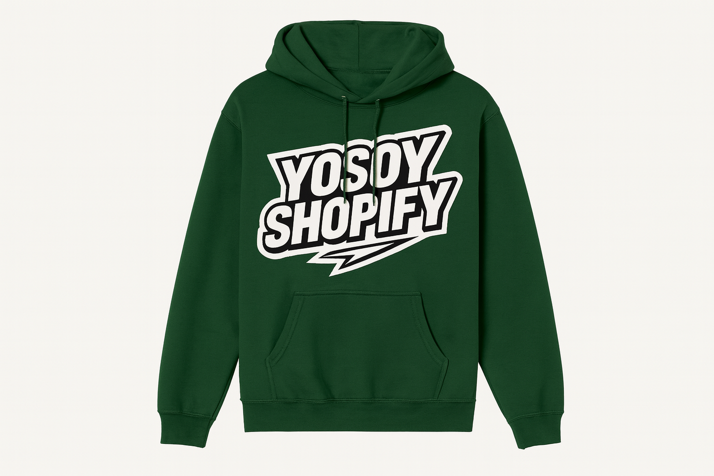 Hoodie YOSOYSHOPIFY Monocromático Verde