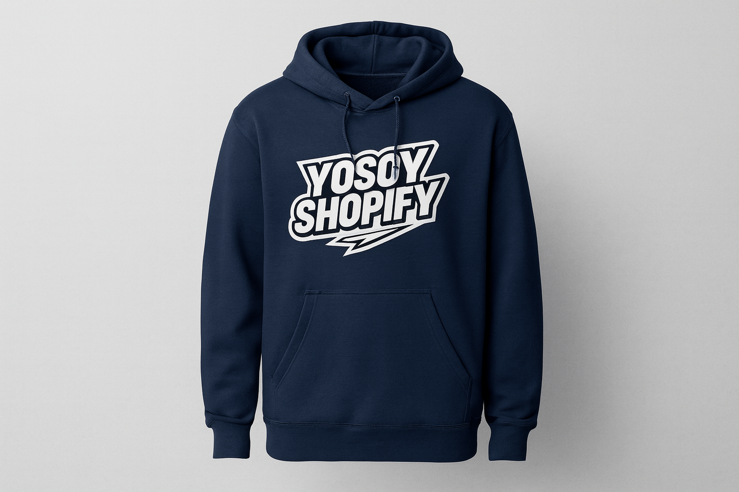 Hoodie YOSOYSHOPIFY Monocromático Azul Marino
