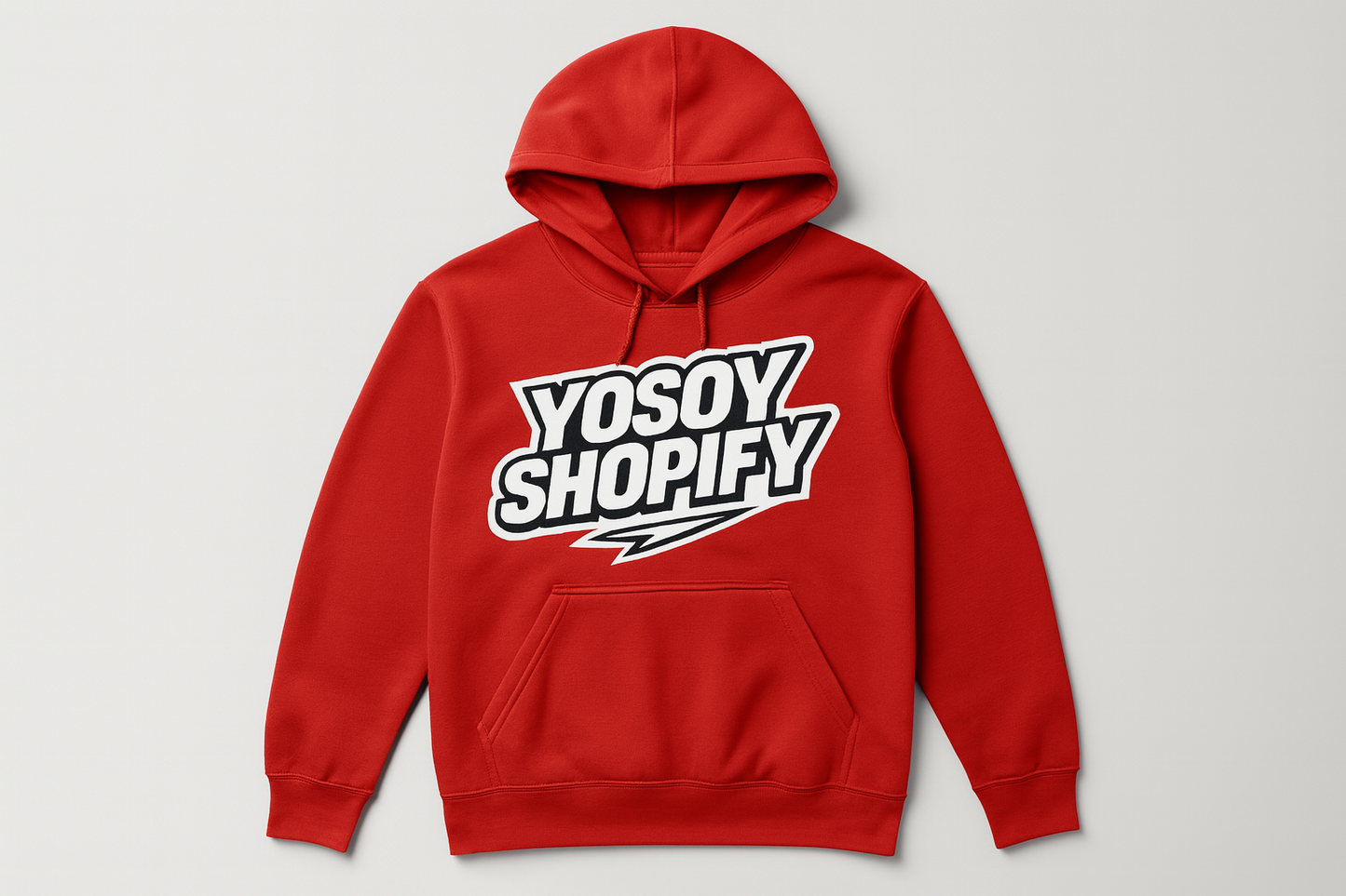 Hoodie YOSOYSHOPIFY Monocromático Rojo