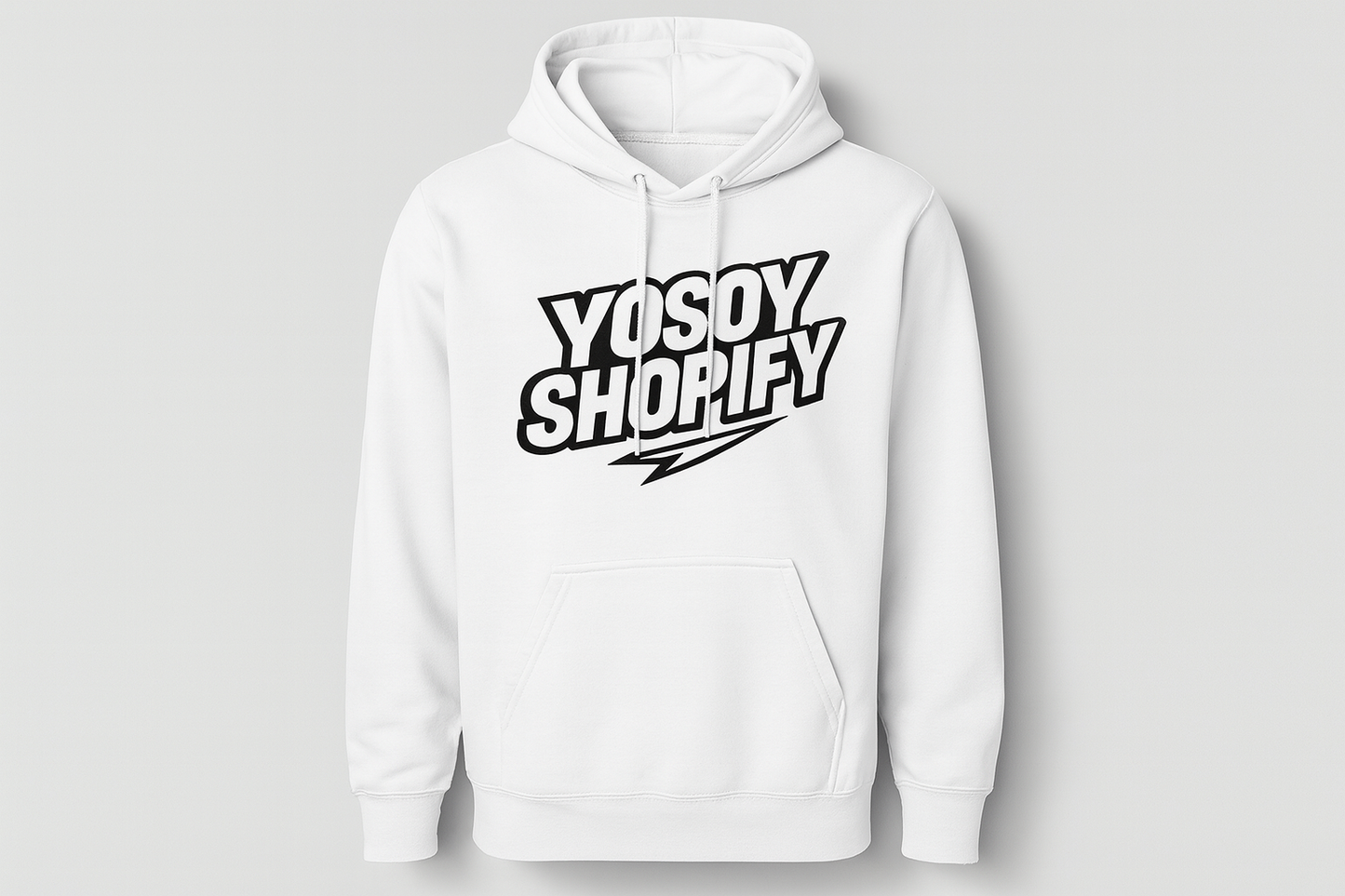 Hoodie YOSOYSHOPIFY Monocromático Blanco
