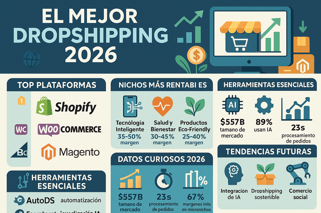 ¿Cuál es el Mejor Dropshipping en 2026? Guía Completa de Plataformas y Estrategias