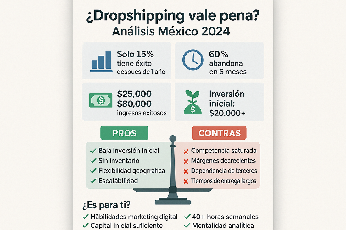 ¿Hacer dropshipping vale la pena? Análisis completo México 2024