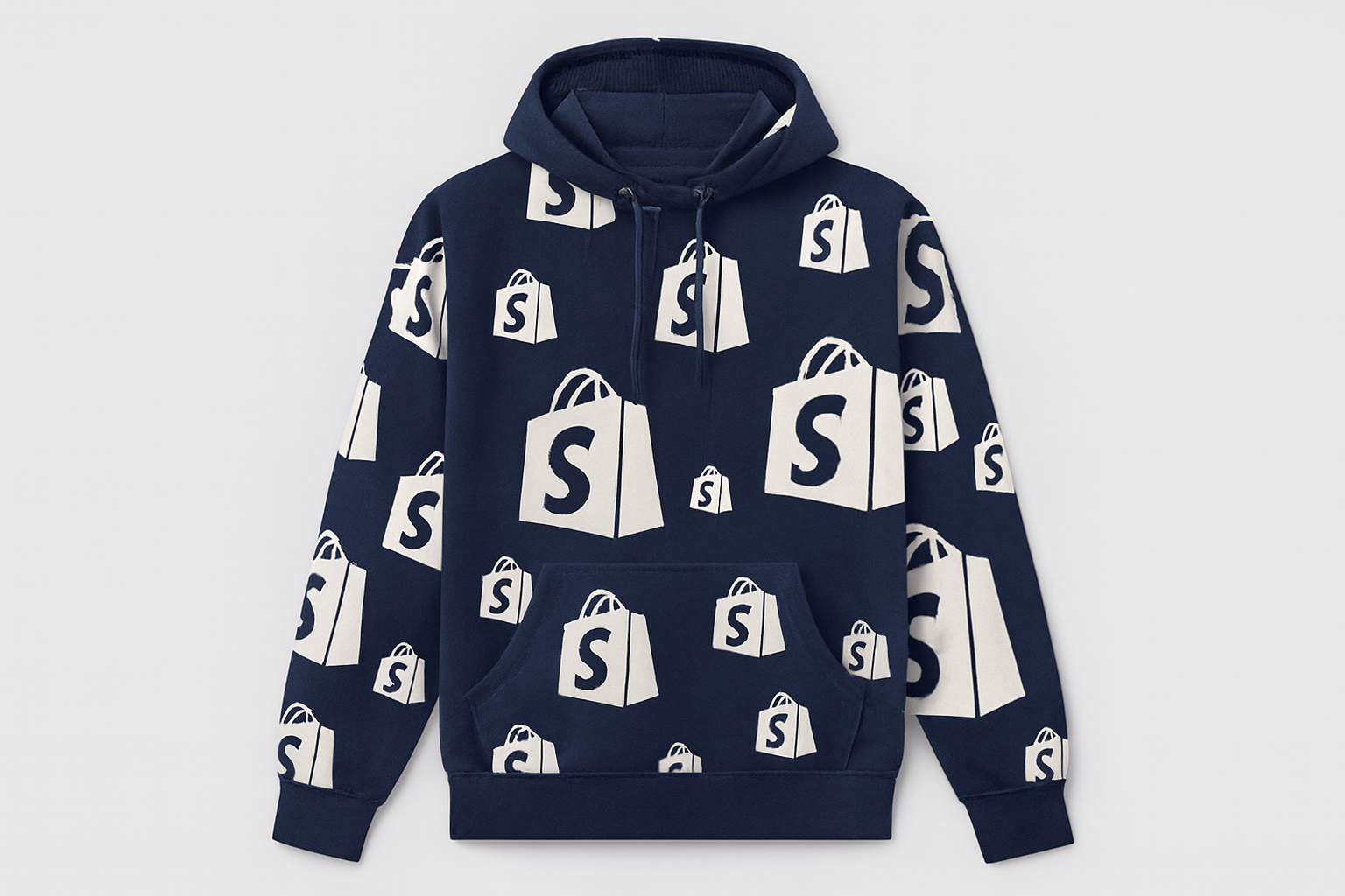 Hoodie All-Over Azul Marino