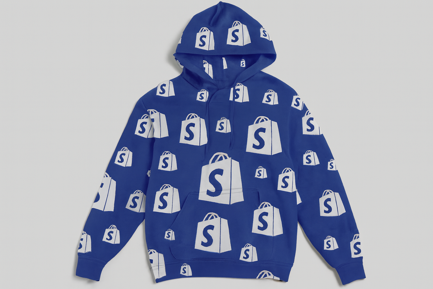 Hoodie All-Over Azul Rey