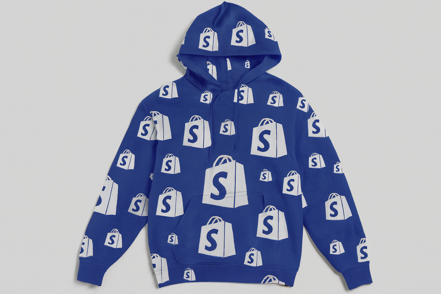 Hoodie All-Over Azul Rey