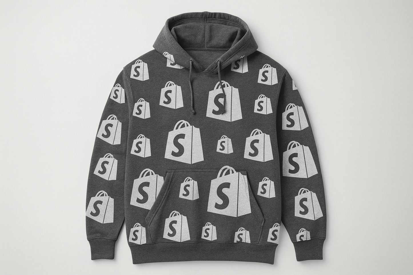 Hoodie All-Over Gris Oxford