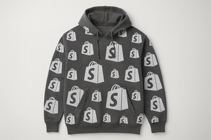 Hoodie All-Over Gris Oxford