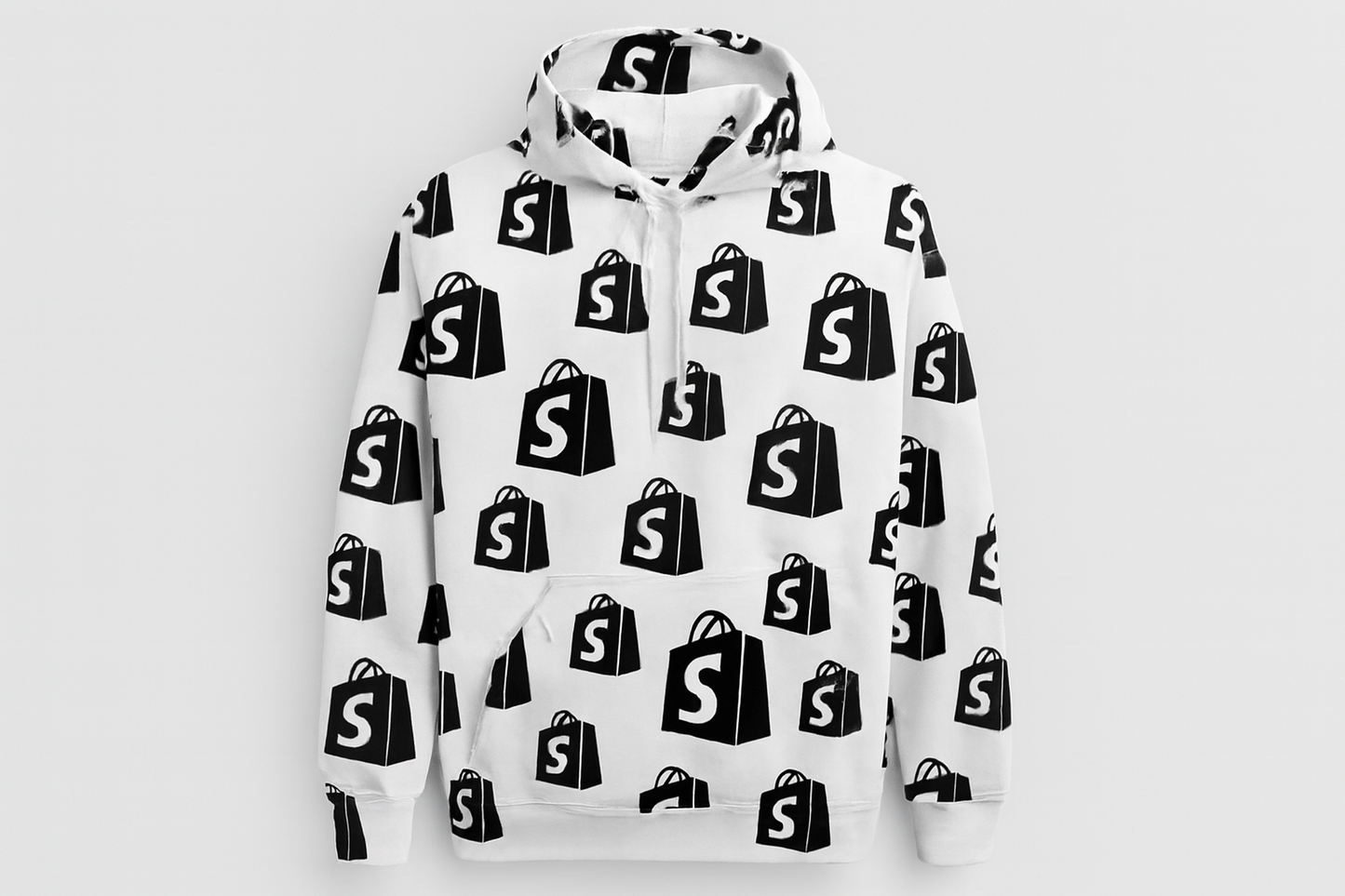 Hoodie YOSOYSHOPIFY All-Over Print Blanco