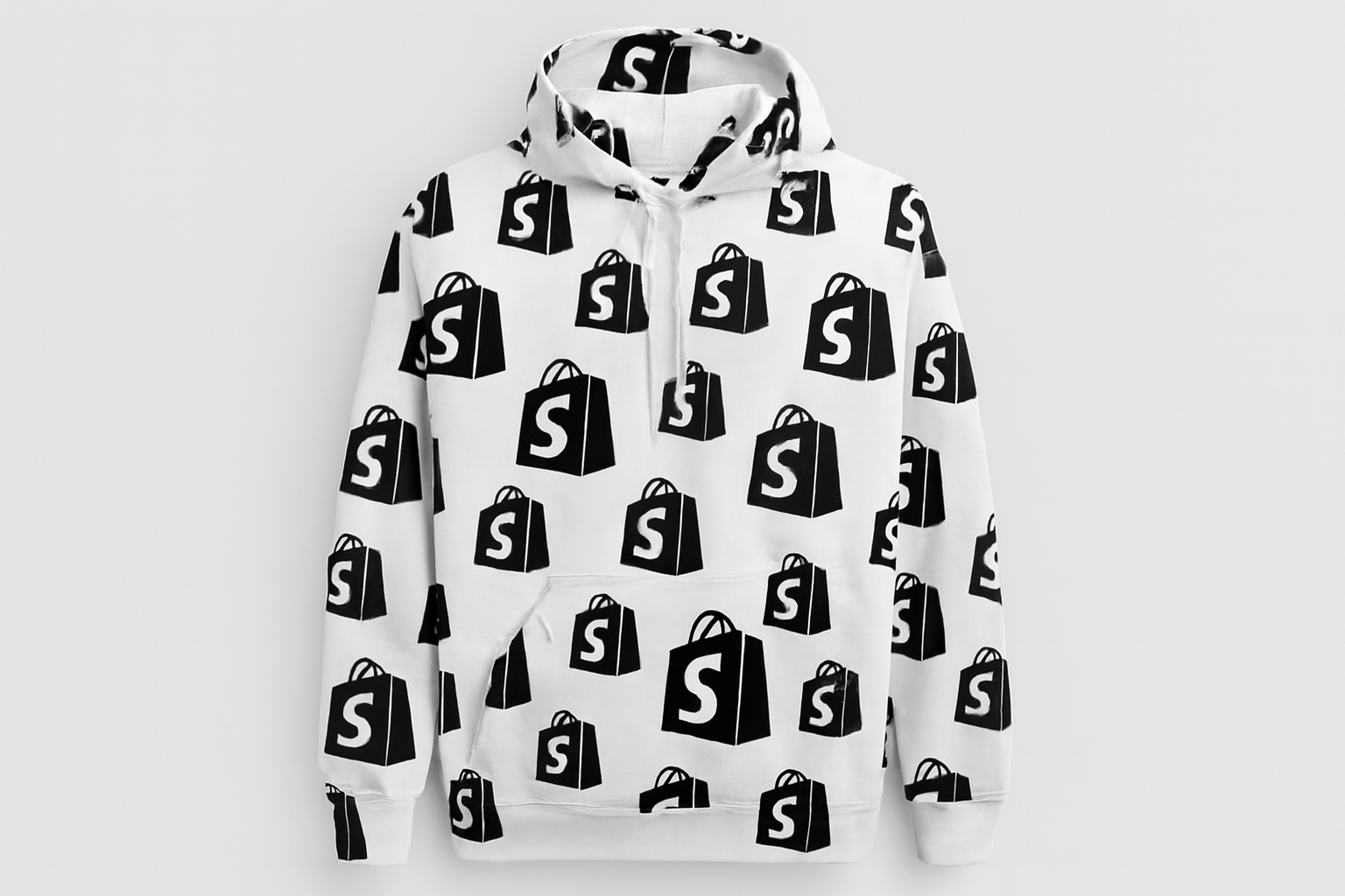 Hoodie YOSOYSHOPIFY All-Over Print Blanco