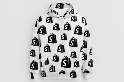 Hoodie YOSOYSHOPIFY All-Over Print Blanco