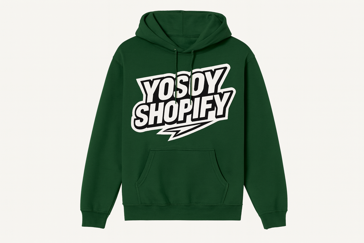 Hoodie YOSOYSHOPIFY Monocromático Verde