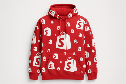 Hoodie YOSOYSHOPIFY All-Over Print Rojo