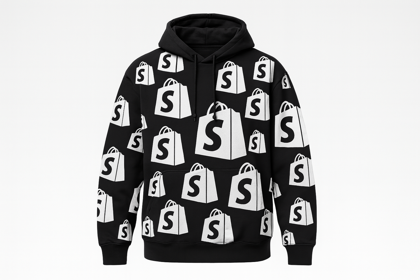 Hoodie YOSOYSHOPIFY All-Over Print Negro