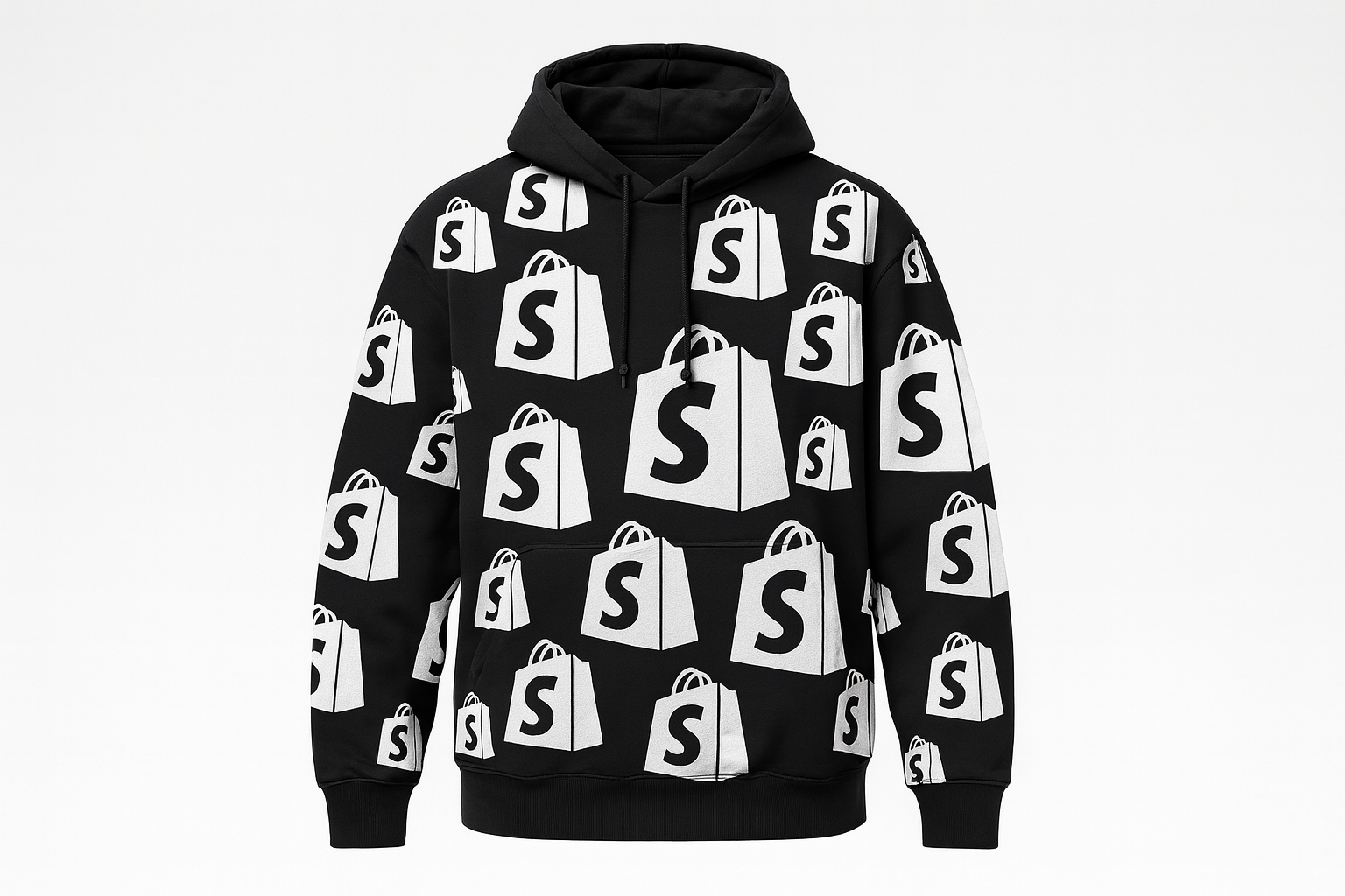 Hoodie YOSOYSHOPIFY All-Over Print Negro