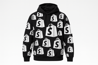 Hoodie YOSOYSHOPIFY All-Over Print Negro