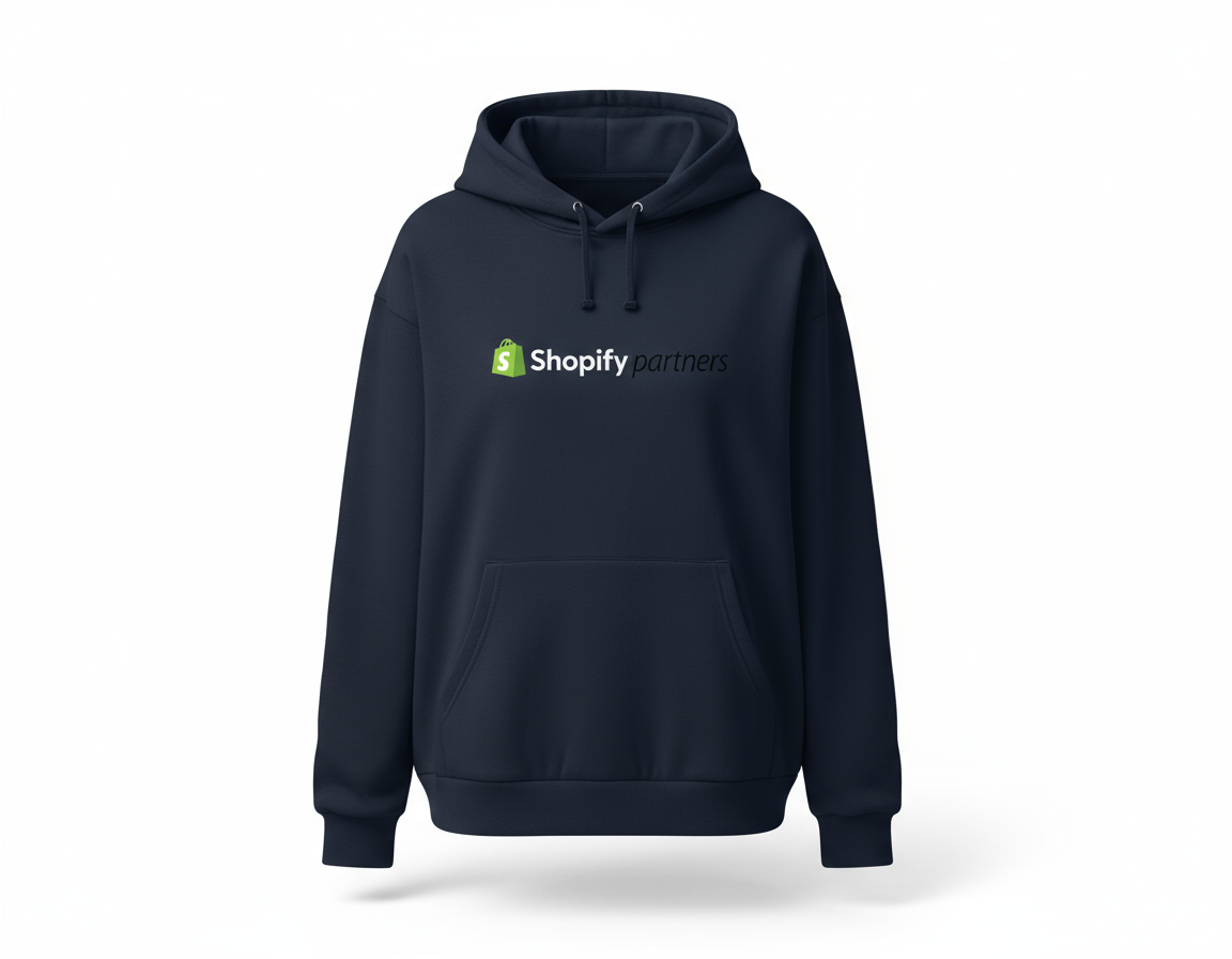 Sudadera Azul Marino Shopify Partners