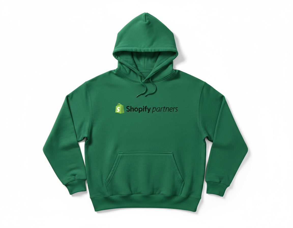 Sudadera Verde Shopify Partners
