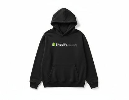 Sudadera Negra Shopify Partners
