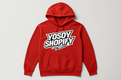 Hoodie YOSOYSHOPIFY Monocromático Rojo