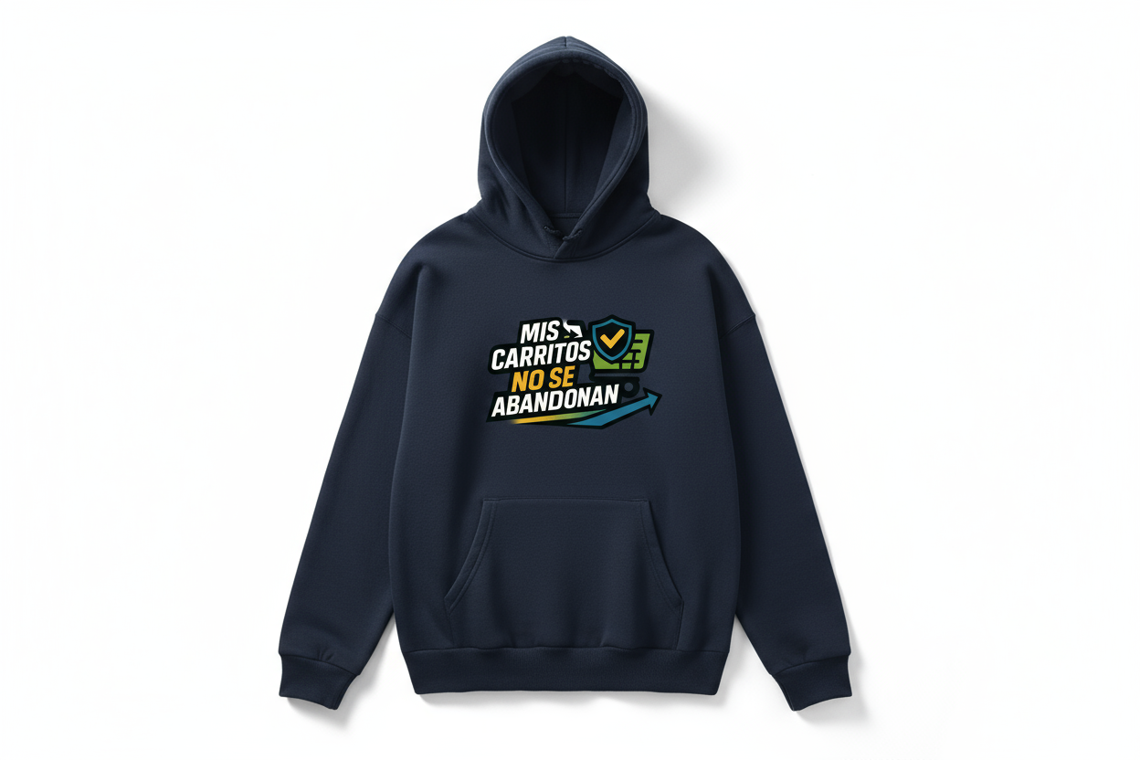 Sudadera Azul Marino Mis carritos no se abandonan