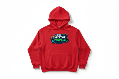 Sudadera Roja Modo Checkout Activado
