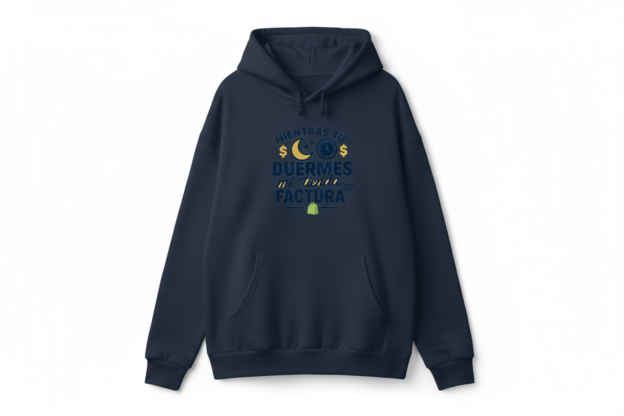 Sudadera Azul Marino Mientras tú duermes